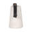 Marrice Decorative Object Marble and Leather Modern Handle Accent for Home Office Decor - 5" Black & White