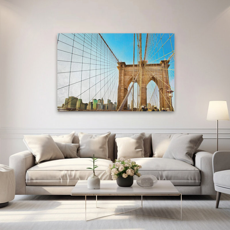 Cityscape Web - pont contemporain en Brooklyn, H 60 po x l 40 po