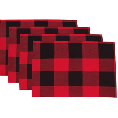 Naqeeb Cotton Plaid Rectangle Placemat