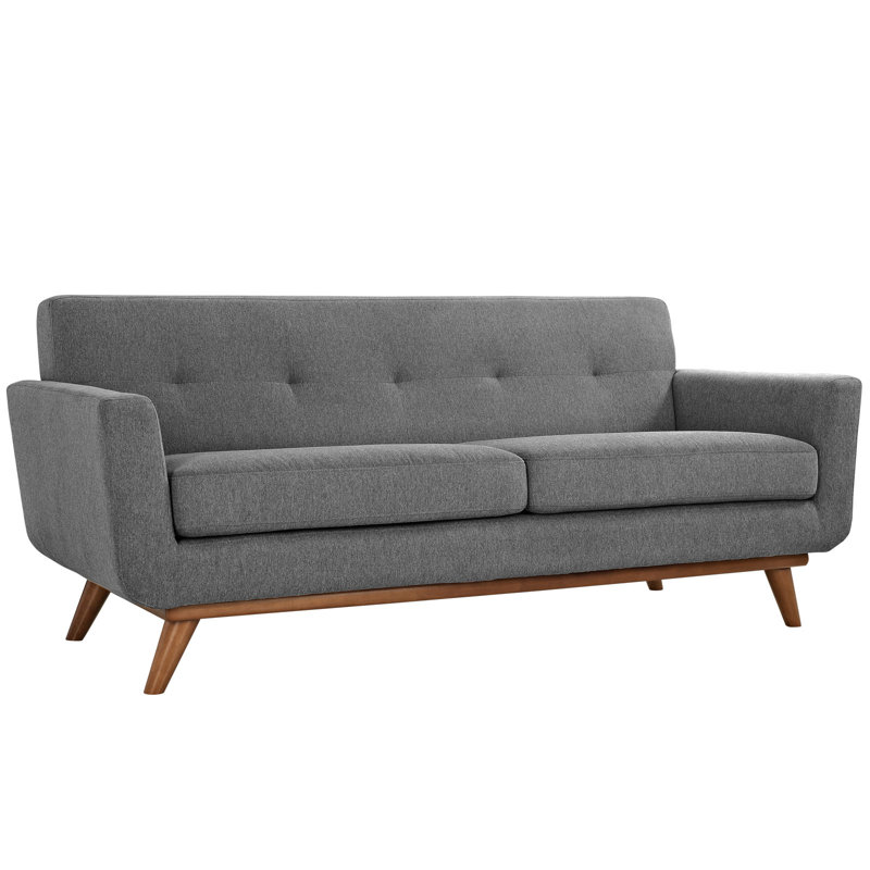 Modway Engage 3 Piece Living Room Set, Gray Performance Velvet