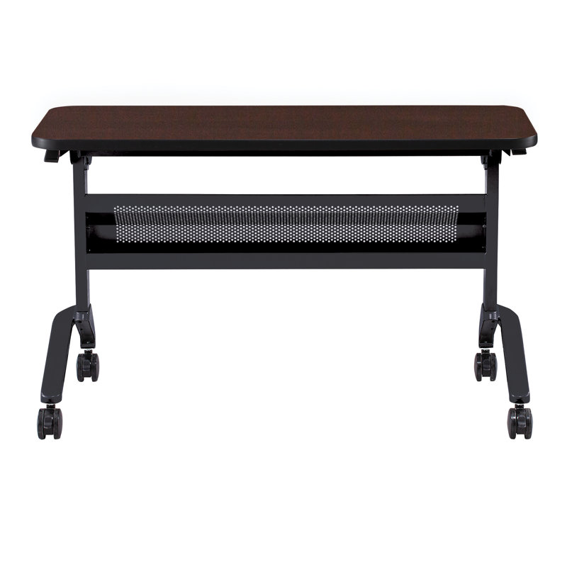 Table de formation Flip-N-Go rectangulaire, LPL, H 29 po x L 48 po x l 18 po, Argent argent, Moka