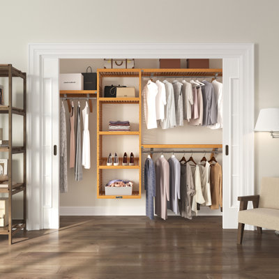 John Louis Home Solid Wood Walk-In Closet System