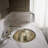 Rhythm Metal Oval Undermount Bathroom Sink-1730012