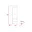 Armoire 2 tiroirs gris clair