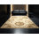 Tapis oriental moelleux moelleux en plateau oriental à motif de fromages beige - reliure beige