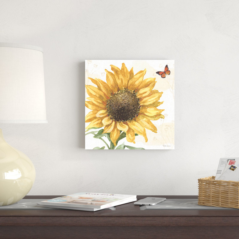Sunflower Splendor IX par - impression, H 12 po x l 12 po, Toile tendue, Non