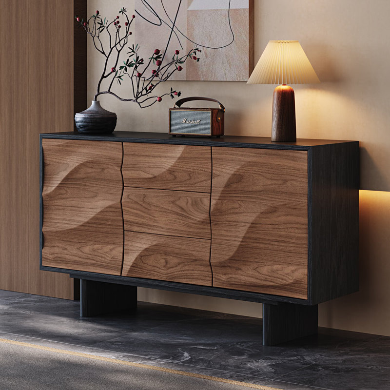 Buffet Retro Wavy, H 33,46 po x l 47,24 po x P 15,75 po