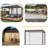 Pergola Accessories Adjustable Pull Down Roller Shade Compatible with Bonosuki Brand-105502089-105502087