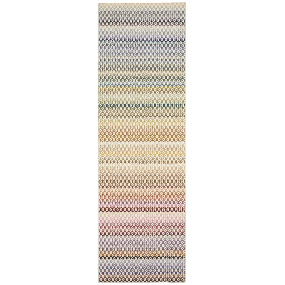 Poppy Multi Handwoven Wool Rug Dash and Albert Rugs Rug 