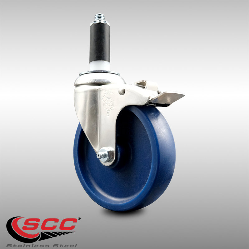 Frein à roulettes extensible solide en poly, H 5 po x l 5 po