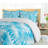 Coastal Polyester Floral Duvet Cover