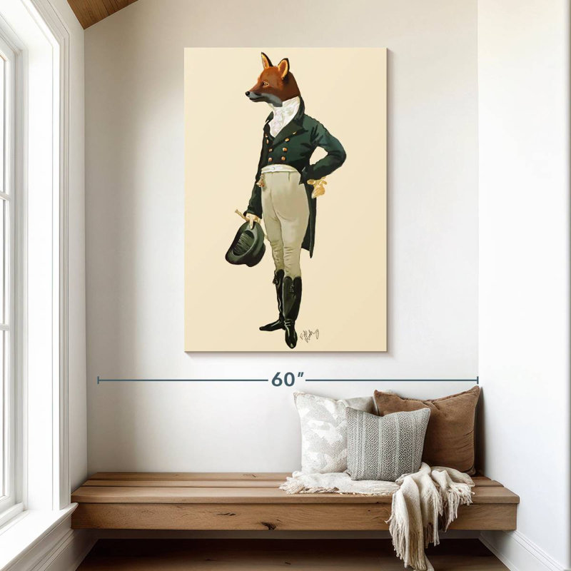 Ketti Dandy Fox, 48" H x 32" W