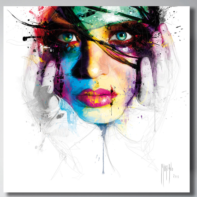 « corail i » par patrice murciano, impression sur toile tendue, H 18 po x l 18 po x P 1,5 po