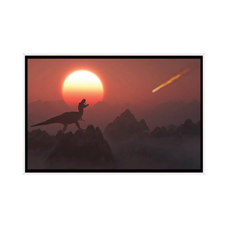 A Giant Asteroid Hitting The Earth During The Cretaceous-Paleogene Extinction Event by Mark Stevenson - Print on Canvas