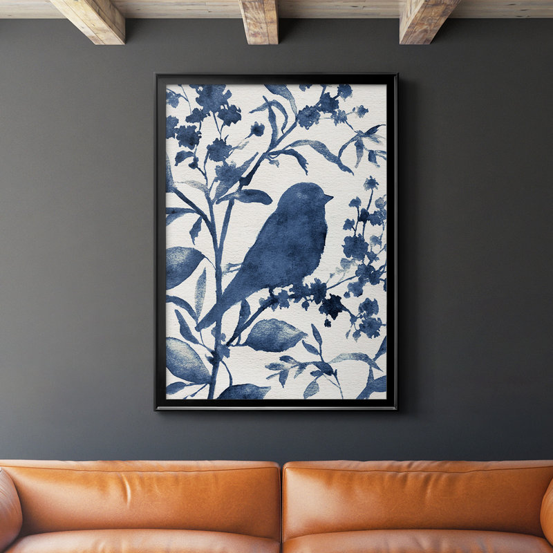 Bluebird Silhouette I - impression d'un cadre photo unique, H 42,5 po x l 30,5 po x P 1 po, Noir