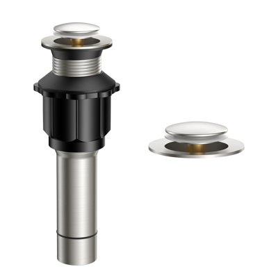 Pop-up Bathroom Sink Drain Stopper Without Overflow