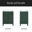 Meuble-lavabo de salle de bain avec lavabo en céramique, petite armoire de salle de bain, armoire moderne avec 2 tiroirs et tablette réglable-479091414