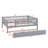 Daybed With Trundle And Fence Guardrails-715363291