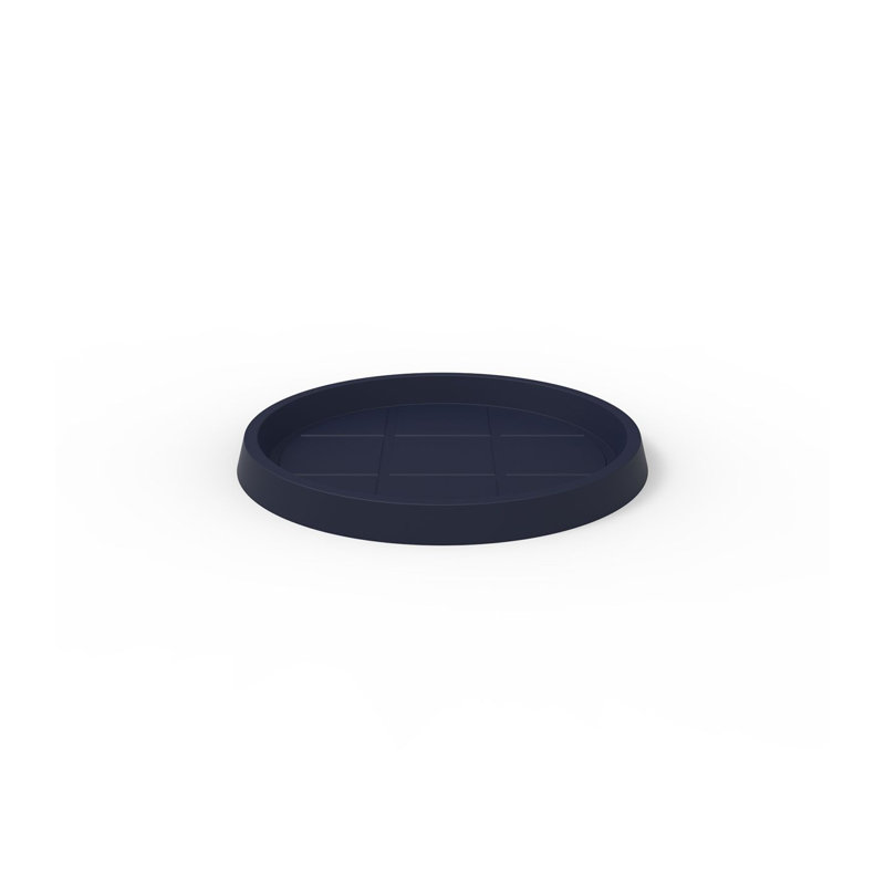 Round Saucer, Blue, 1.25" H x 12.25" W x 12.25" D