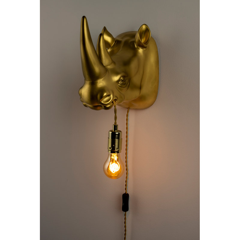 Resin Flush Mounted Sconce, Gold