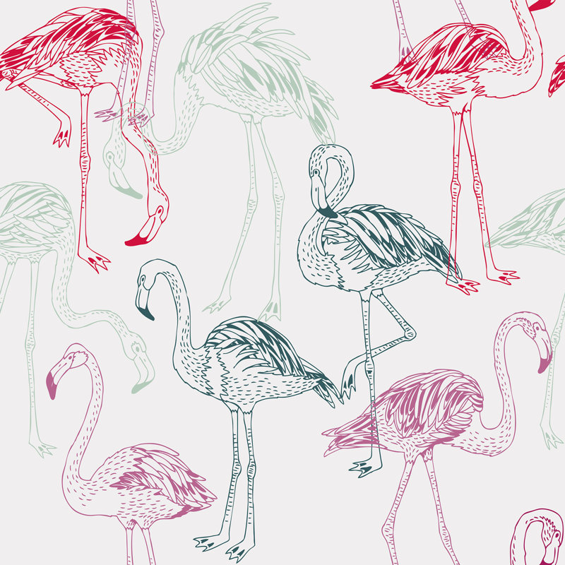 Panneau de papier peint amovible Marsh Bird, L 102 po x l 24 po