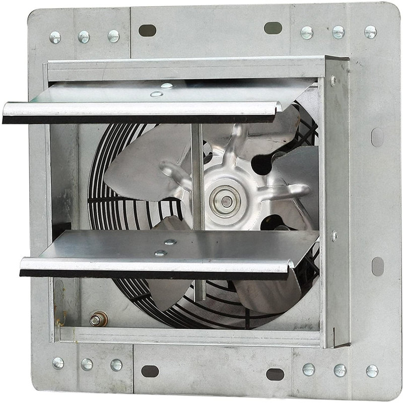 ILG8SF7V - iLIVING 7 Inch Wall-Mounted Variable Speed Shutter Exhaust Fan Crawl Space Ventilator