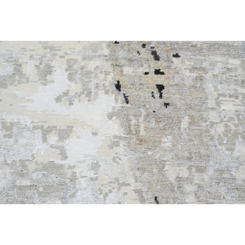 Handmade Wool Area Rug, Rectangle 5' x 8'