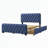 Upholstered Metal Storage Bed
