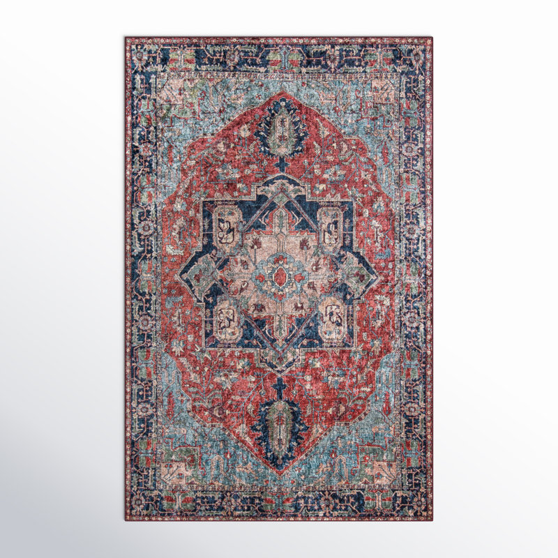 Oriental Indoor Rug, Rectangle 3'6" X 5'6"