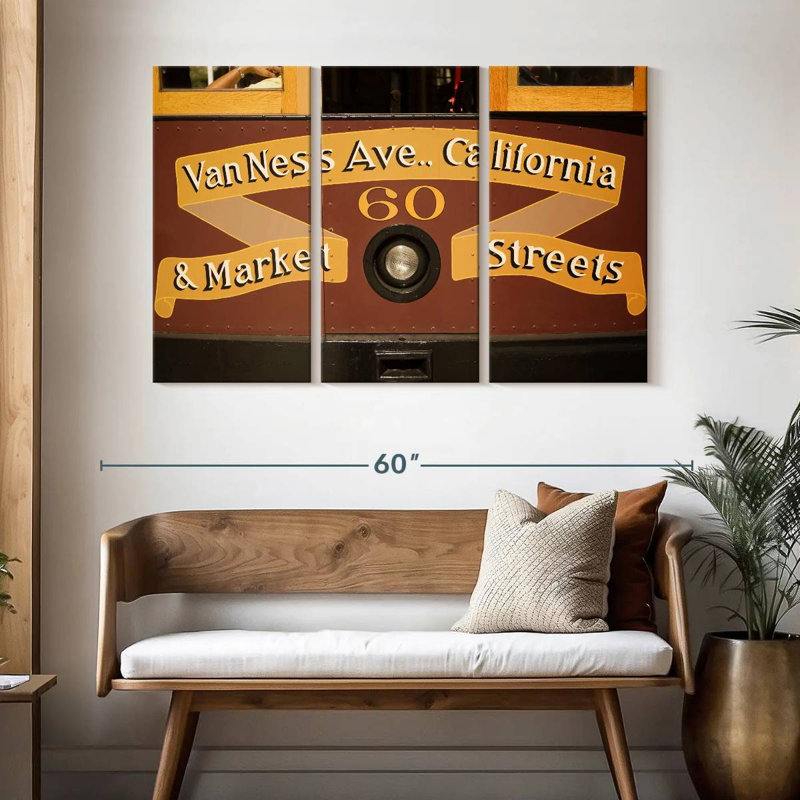 Retro Cable Car, 32" H x 50" W
