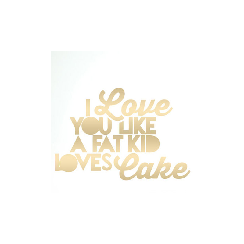 Non-Wall Damaging Wall Decal, Shiny Gold, Large