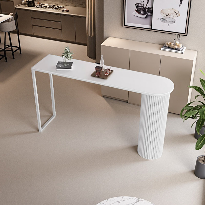 Modern and simple bar table, 41.3"H x 62.9"L x 15.7"W