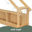 Lits plateforme en bois pleine grandeur avec DEL, tablettes de rangement, tiroirs et garde-corps-2011629130