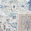 Tapis oriental ivoire / turquoise Felty-665226141