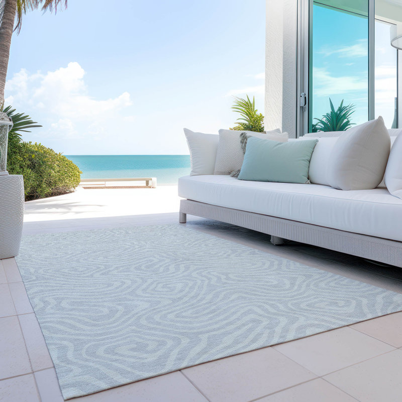 Machine Washable Indoor/Outdoor Chayden ACN1020 Gold Rug, Rectangle 10' x 14'