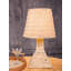 Lampe de table haute en rotin 15 po avec interrupteur à intensité variable de 80 po Pedri