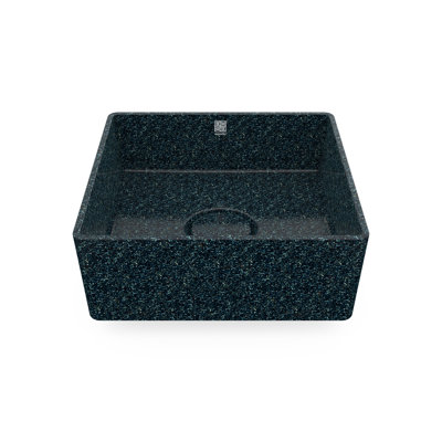 Woodio Cube40 15.748'' Wood Square Bathroom Sink