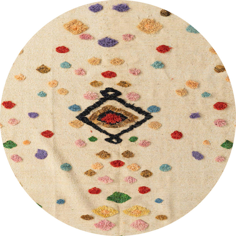 Tapis abstrait moderne 4468, Rond 4 pi