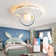 Flush Mount Lighting LED Modernes Design Mond Astronaut Deckenleuchte Dimmbar Mit Fernbedienung
