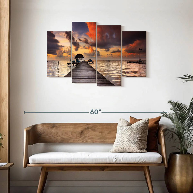 Aletra Caye Caulker Dock, 27" H x 43" W