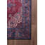 Tapis bleu marine à motif rétro tissé-1130491542