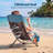 High Folding Beach Chair, with Cup Holder-226170616