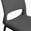 Ensemble de 2 chaises de salle à manger modernes en cuir de polyuréthane gris minimaliste, avec un dossier confortable, un support de pieds en métal, convenant aux restaurants, aux cuisines et aux bureaux.
