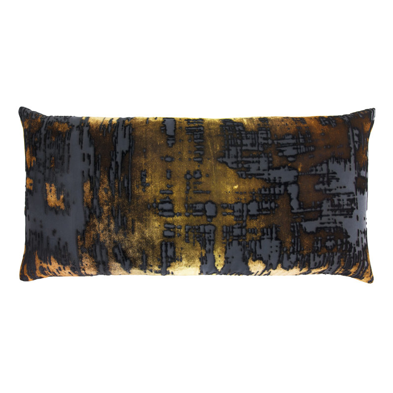 Brushstroke Rectanlge Pillow Cover & Insert, Copper Ivy
