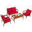 Banna Acacia 8 - Person Patio Conversation Set with Cushions-1718913110