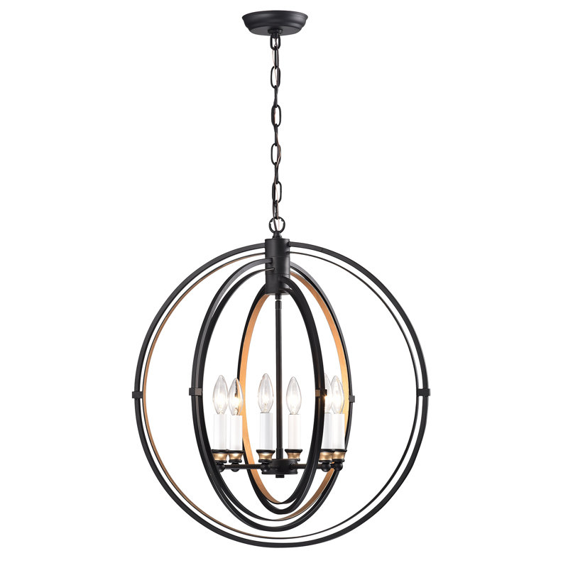Lustre 6 lumières façon bougie Summersville