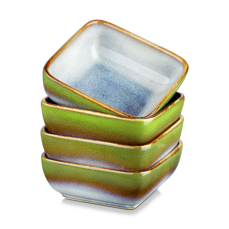 stefd 4 Piece Dessert Bowl Set, Light Green