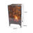 18" Brown Metal Floor Candle Holder