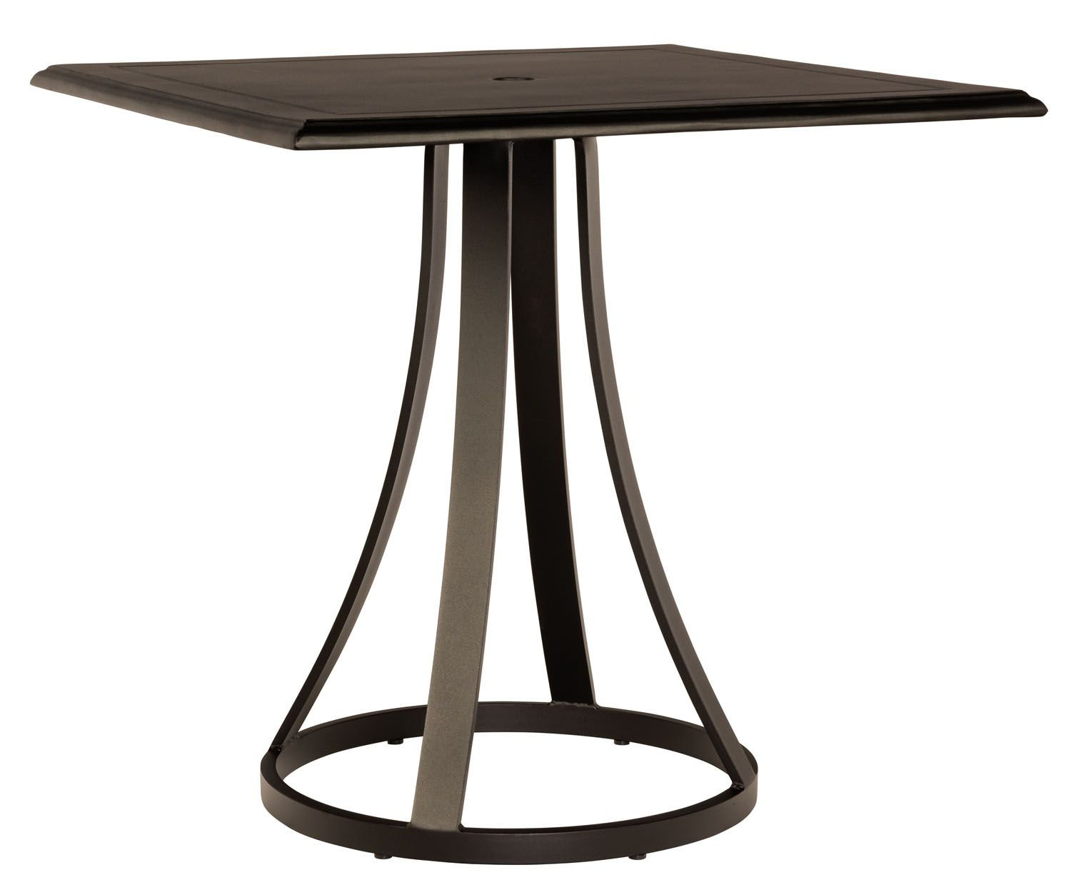 Woodard Square Counter Height Umbrella Table | Wayfair