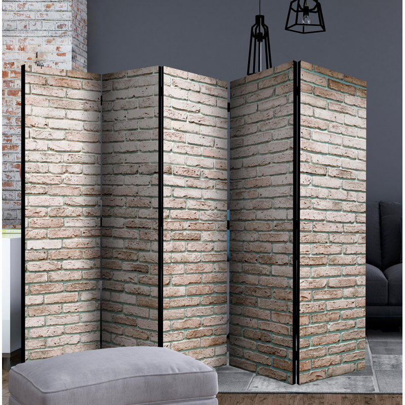 Clinton 172cm H Solid Wood Folding Room Divider, 5